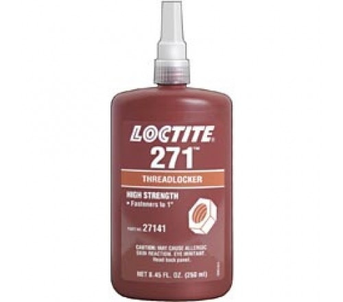 Loctite 271 Fijador de Roscas, Resistencia Alta - Botella 250 ml