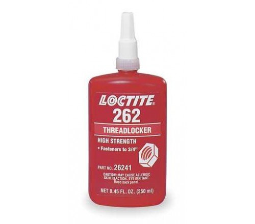 Loctite 262 Fijador de Roscas, Resistencia Alta - Permanente - Botella 250 ml