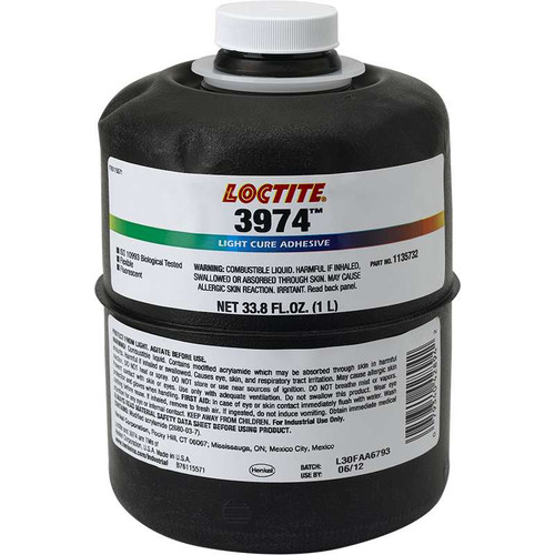 Loctite AA 3974 Ligt Cure Adhesive Botella 1 lt